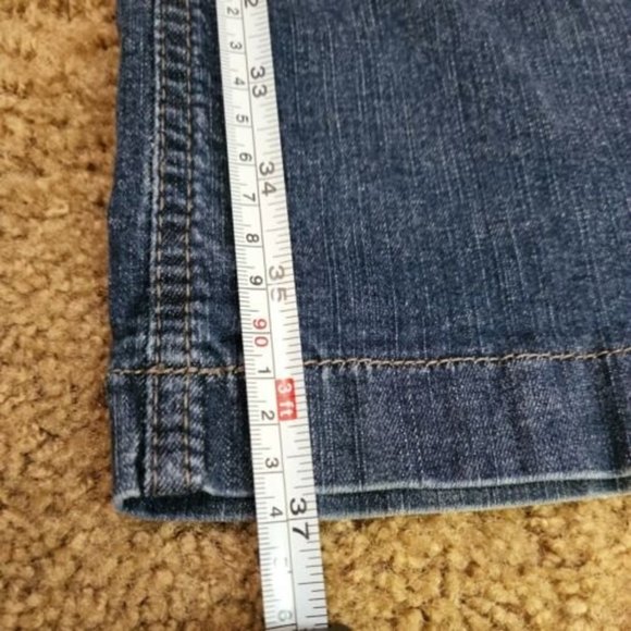 Lee Slender Secret Lower On The Waist Bootcut Jeans Womens 10 Short studded - Picture 8 of 9